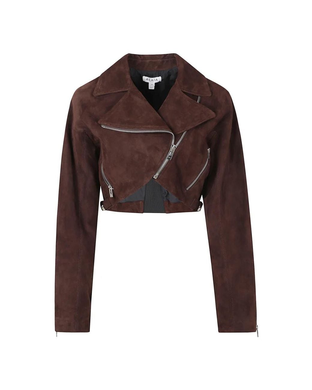 Leather Jackets Alaïa en coloris Brown