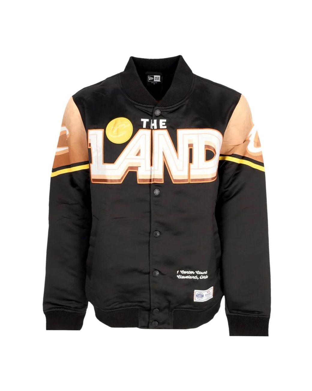 KTZ Jassen ,Zwart ,Polyester Snap Satin Bomber Jacket in het Black voor heren