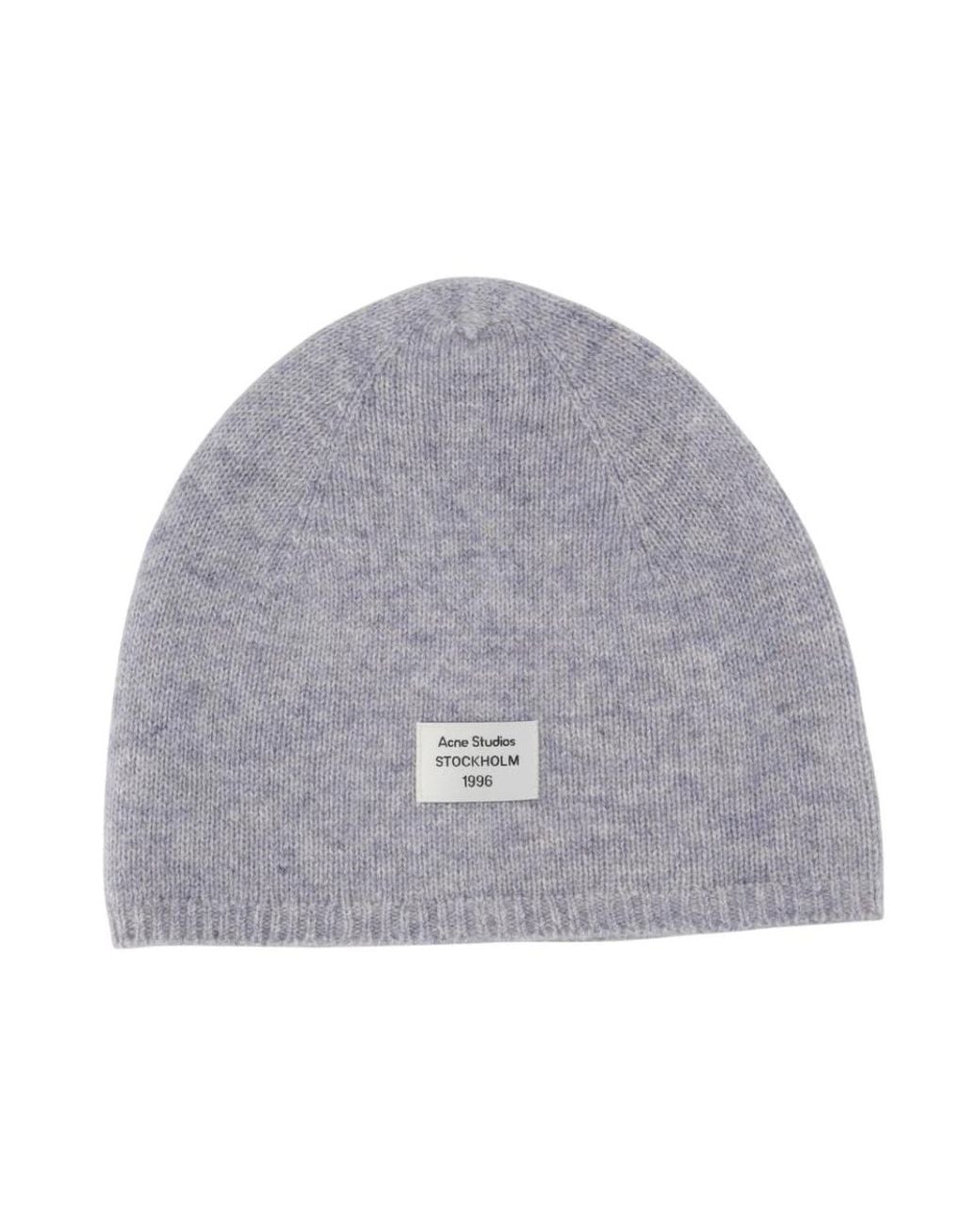 Acne Gray Kaschmir-Mütze