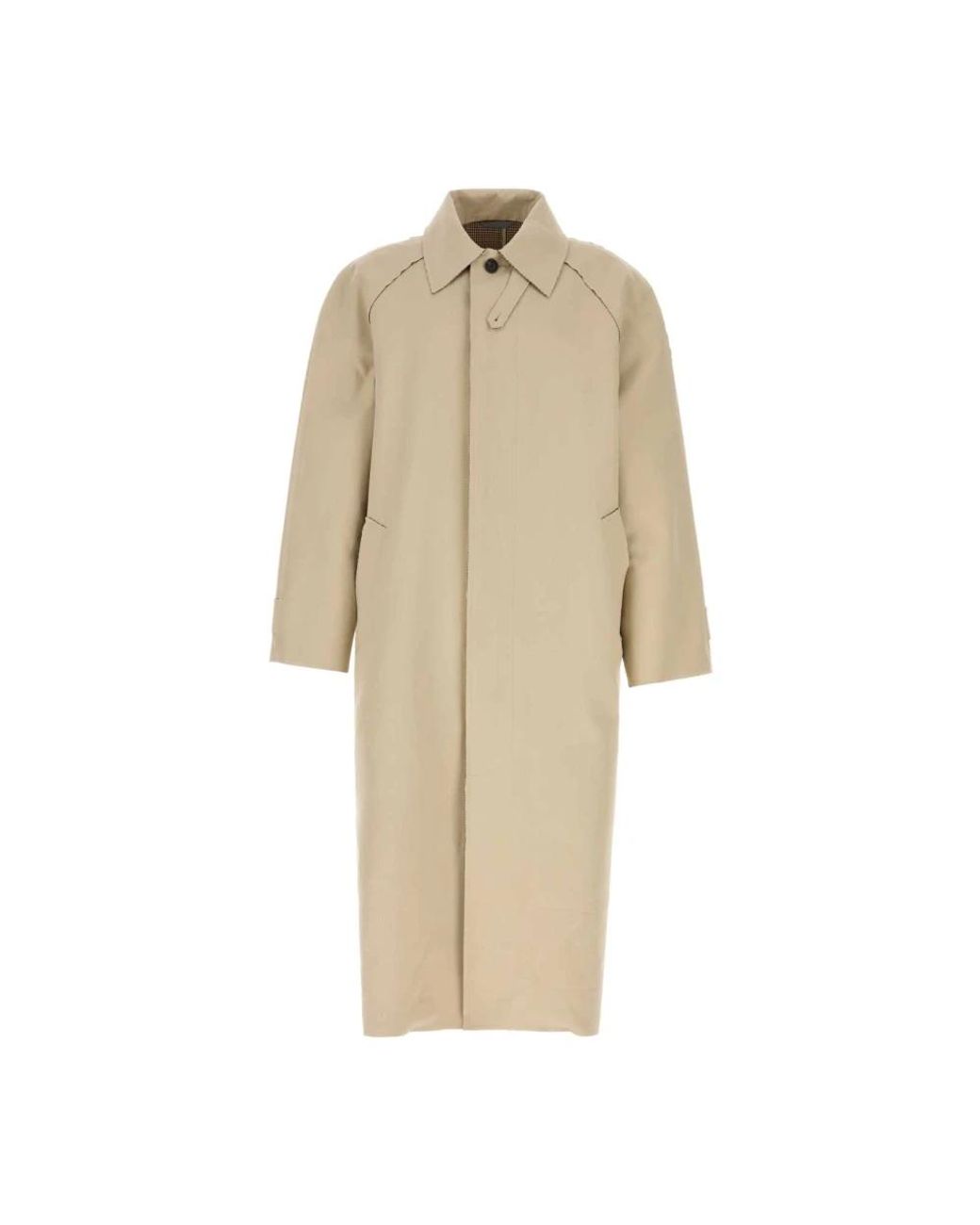 Balenciaga Natural Single-Breasted Coats for men