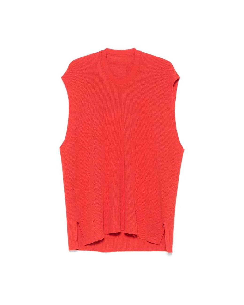 Issey Miyake Red Sleeveless Tops for men