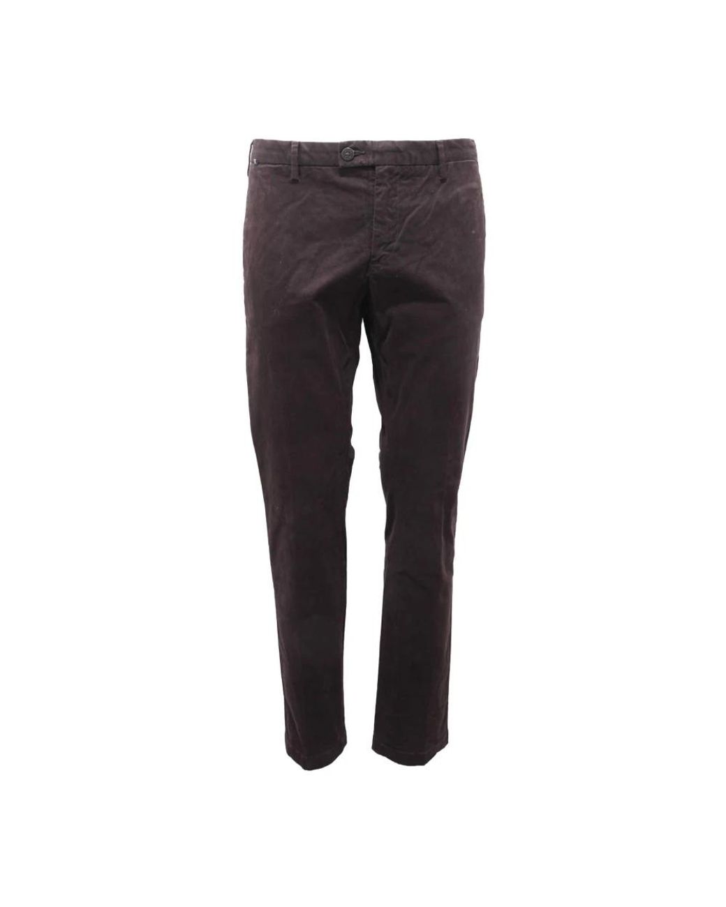 AT.P.CO Broeken ,Zwart ,Katoen Zwarte Katoen Elastaan Broek in het Gray voor heren