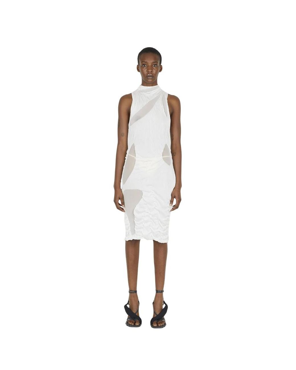 DI PETSA White Midi Dresses
