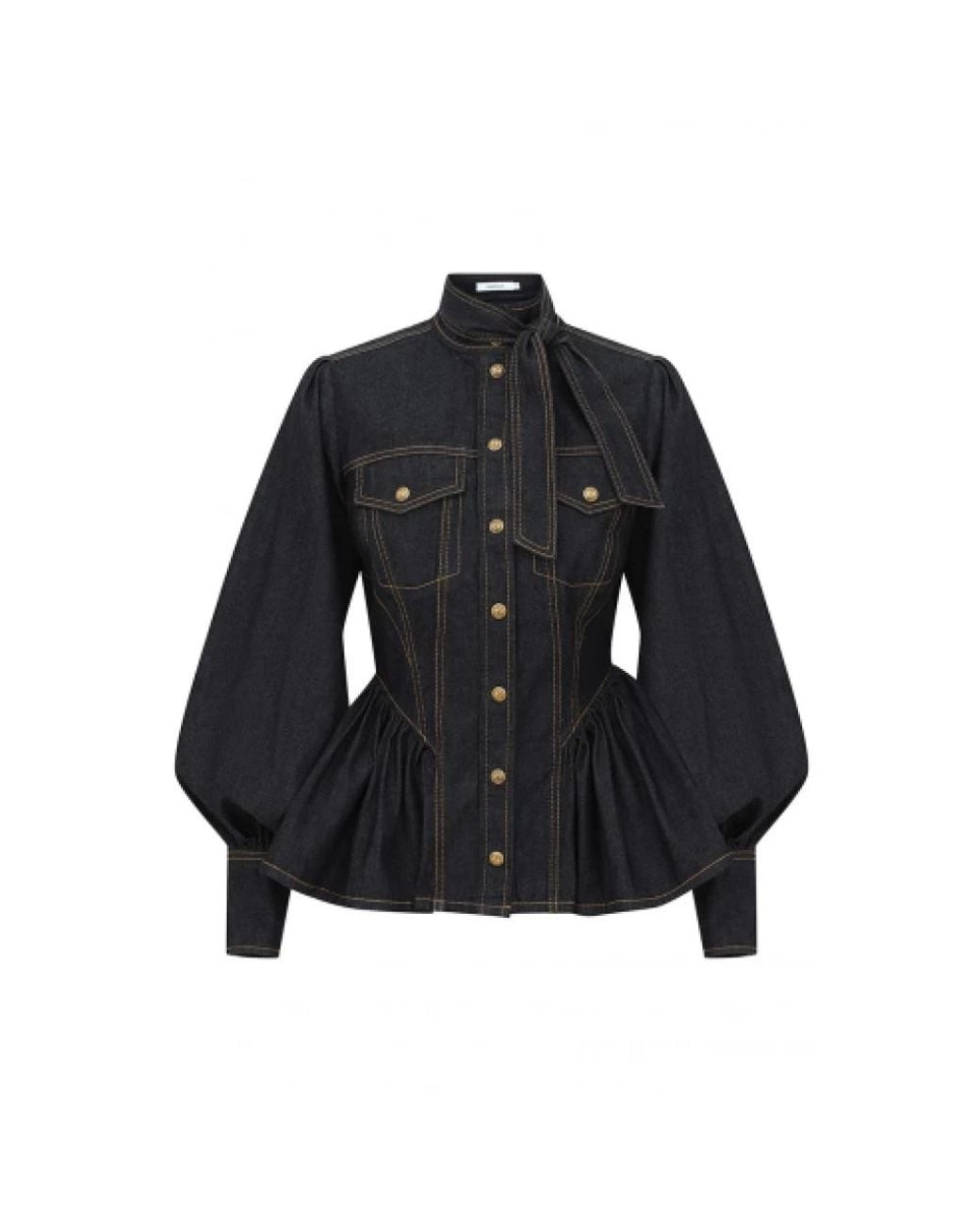 Denim Jackets Zimmermann de color Black
