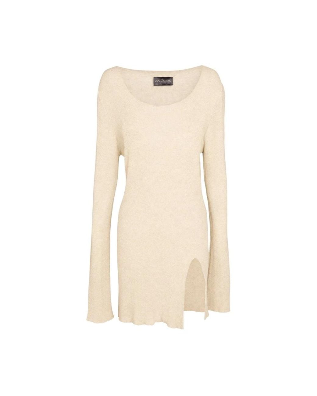 Cortana Natural Round-Neck Knitwear