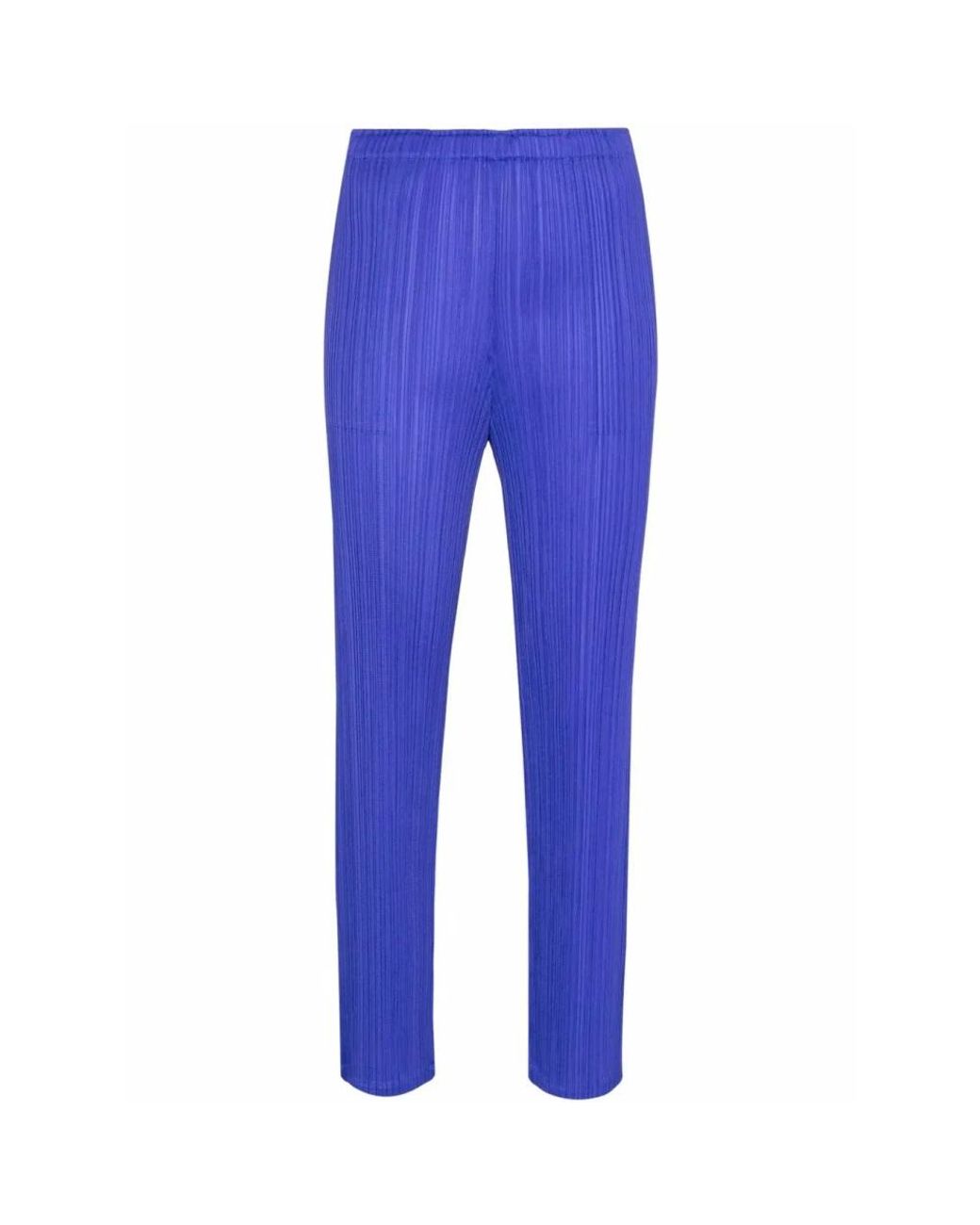Issey Miyake Blue Slim-Fit Trousers