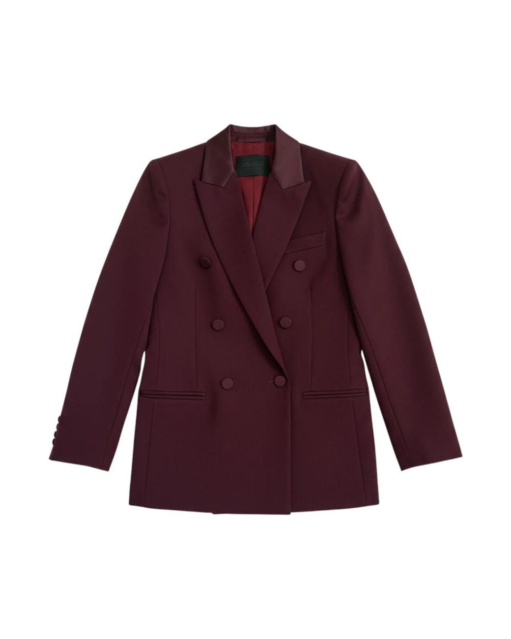 Dondup Regular-Fit Double-Breasted Blazer in het Purple