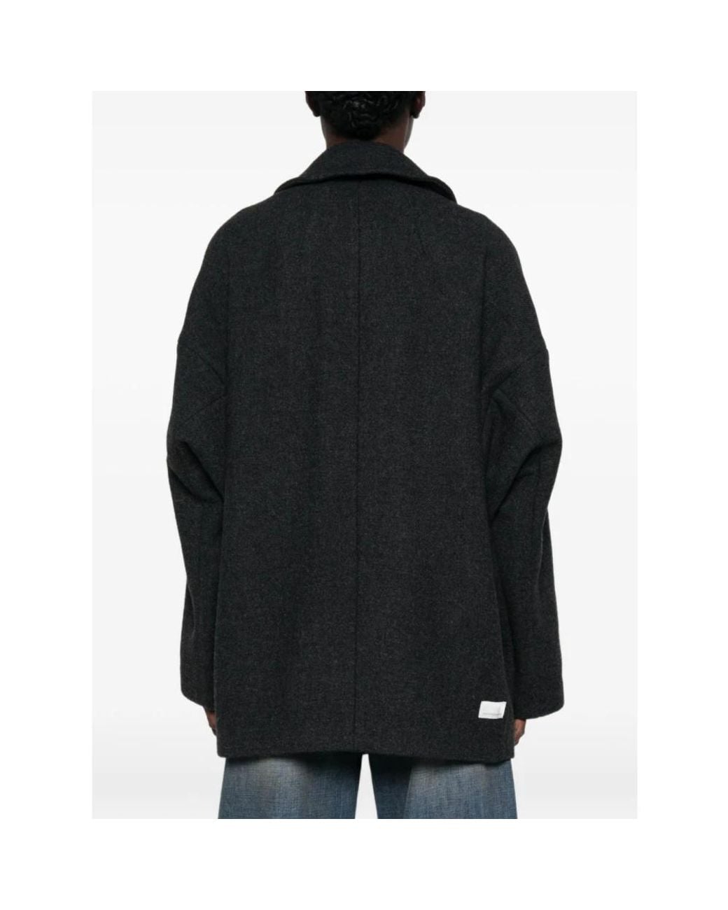 Nine:inthe:morning Black Double-Breasted Coats