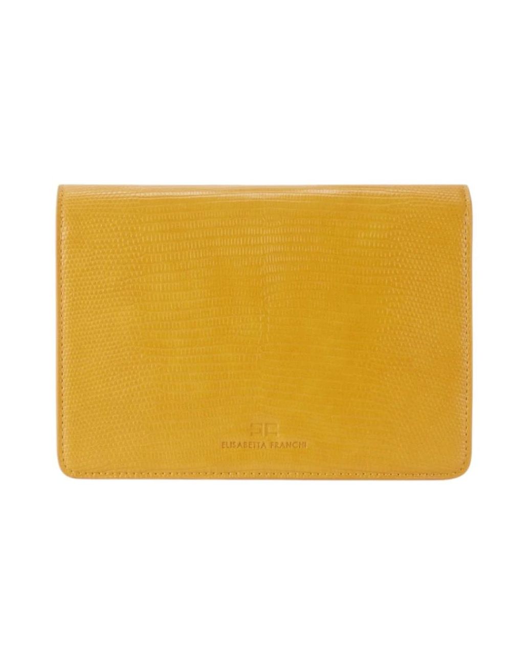 Elisabetta Franchi Yellow Cross Body Bags