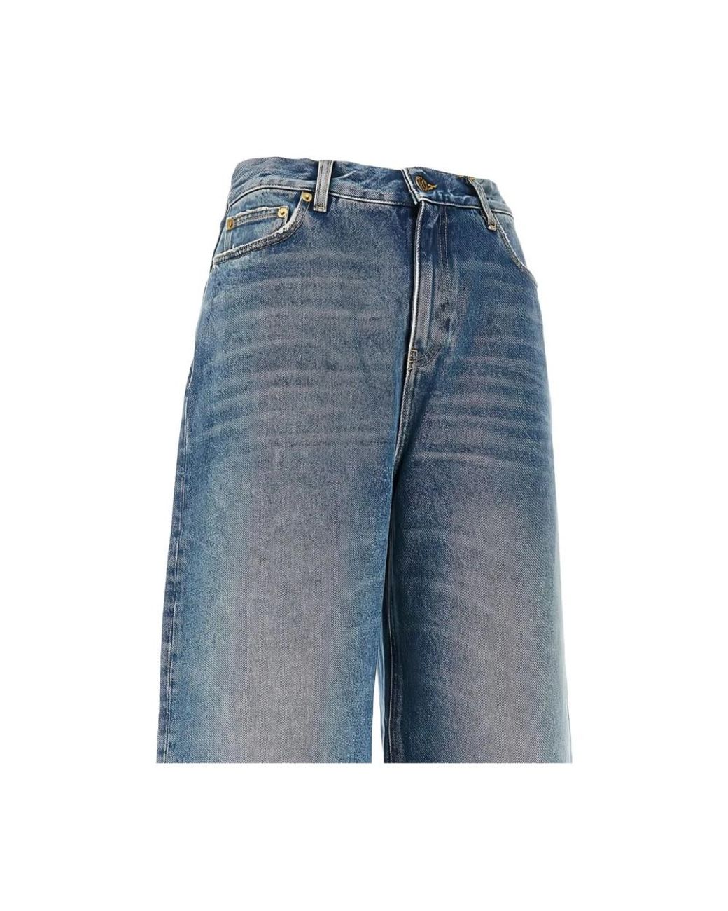 Golden Goose Deluxe Brand Blue Wide Jeans