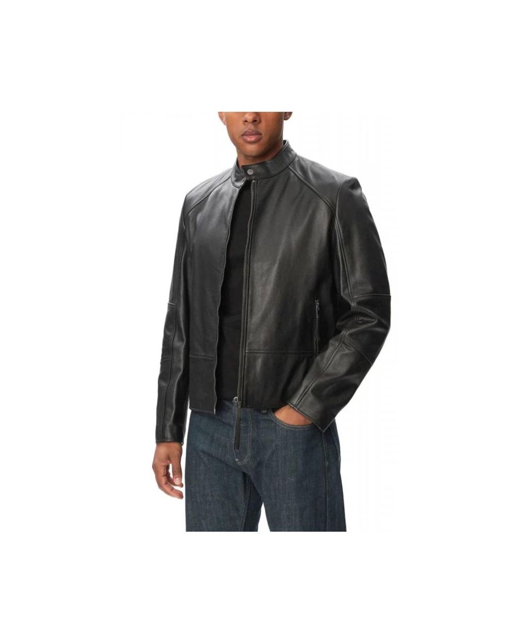 Leather Jackets HUGO pour homme en coloris Black