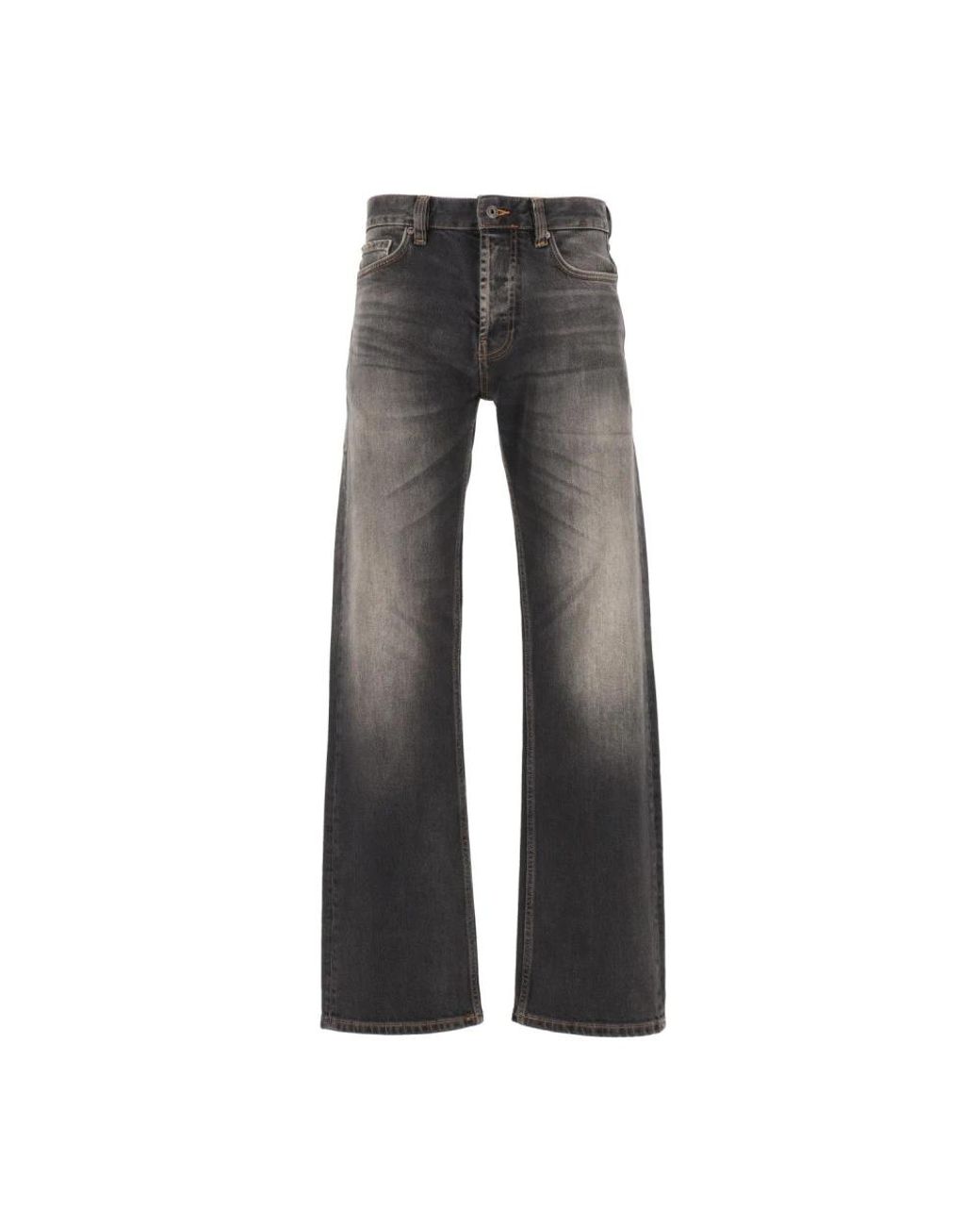Emporio Armani Gray Wide Jeans for men