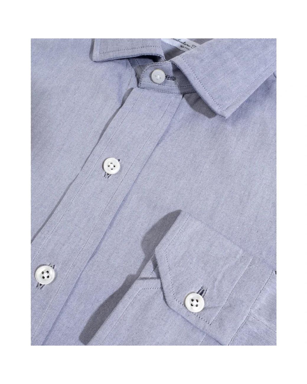 Salvatore Piccolo Blue Casual Shirts for men