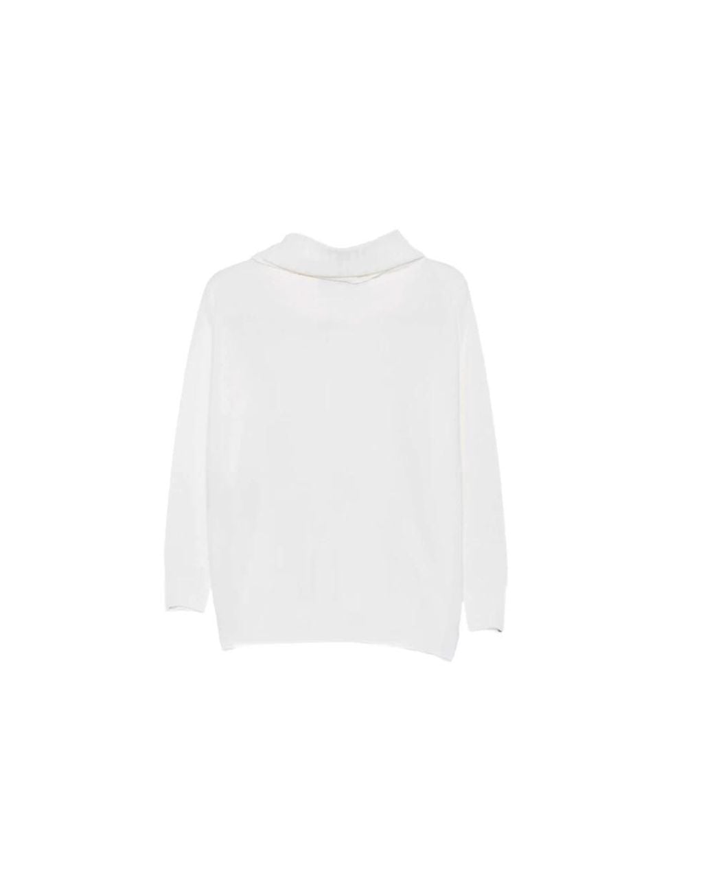 D.exterior White Turtlenecks