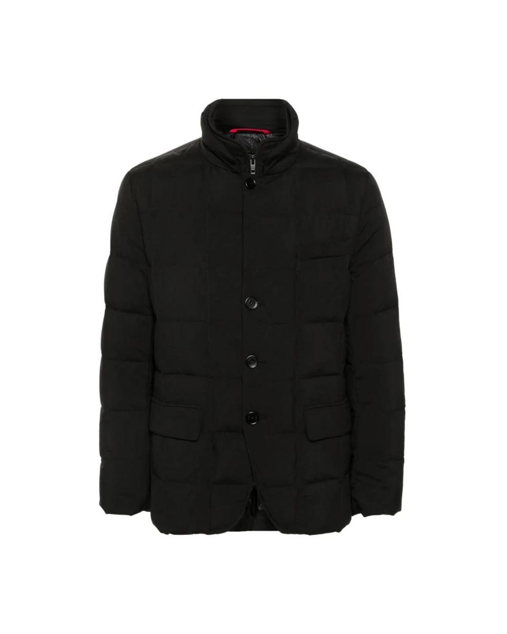 Fay Jassen ,Zwart ,Polyester Double Front Down Jacket in het Black voor heren