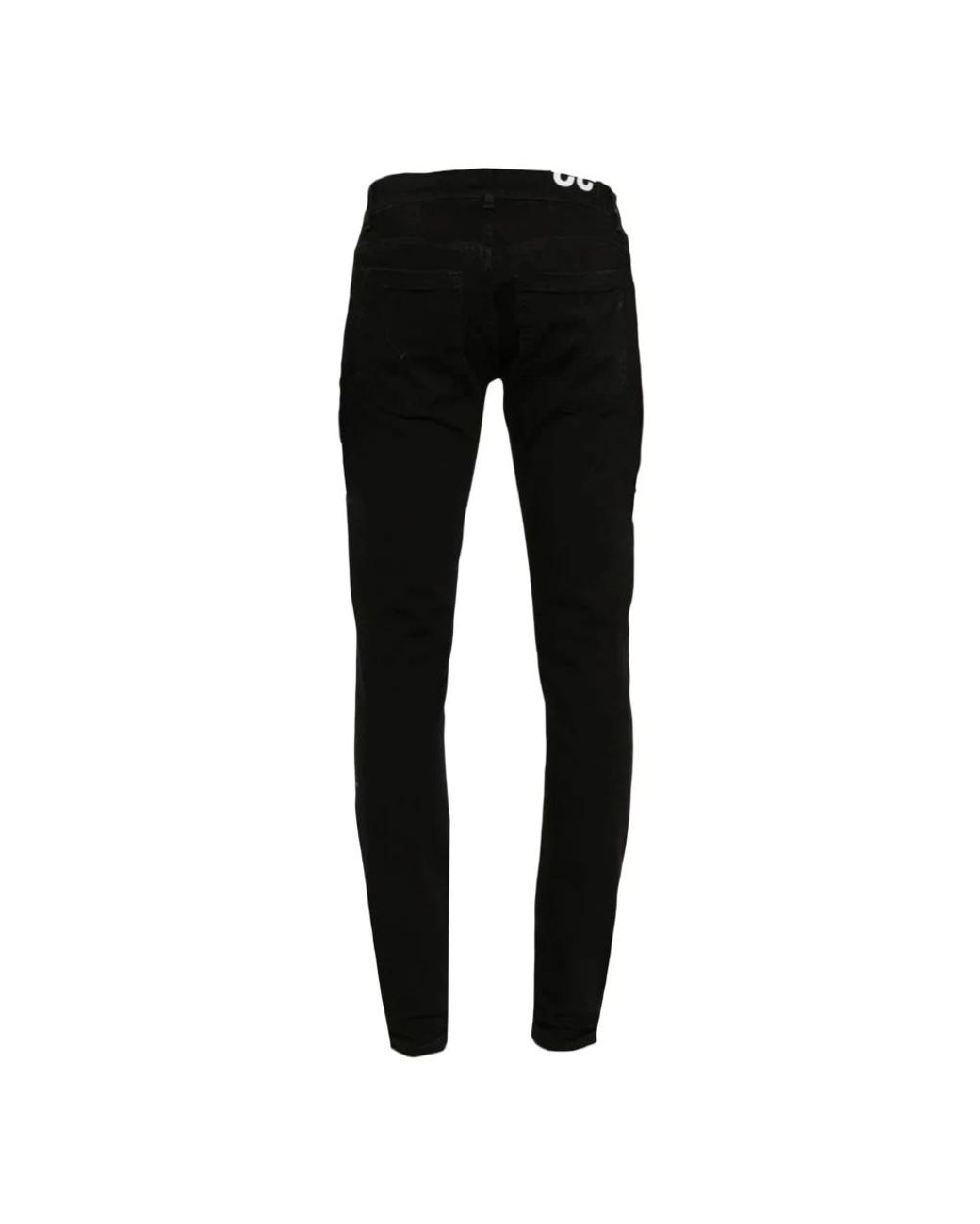 Dondup Black Slim Fit Jeans for men