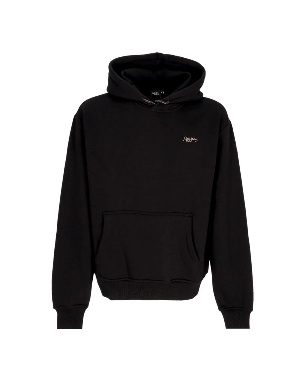 DOLLY NOIRE Hoodies & Sweatvesten ,Zwart ,Katoen Ace Di Denari Hoodie in het Black voor heren