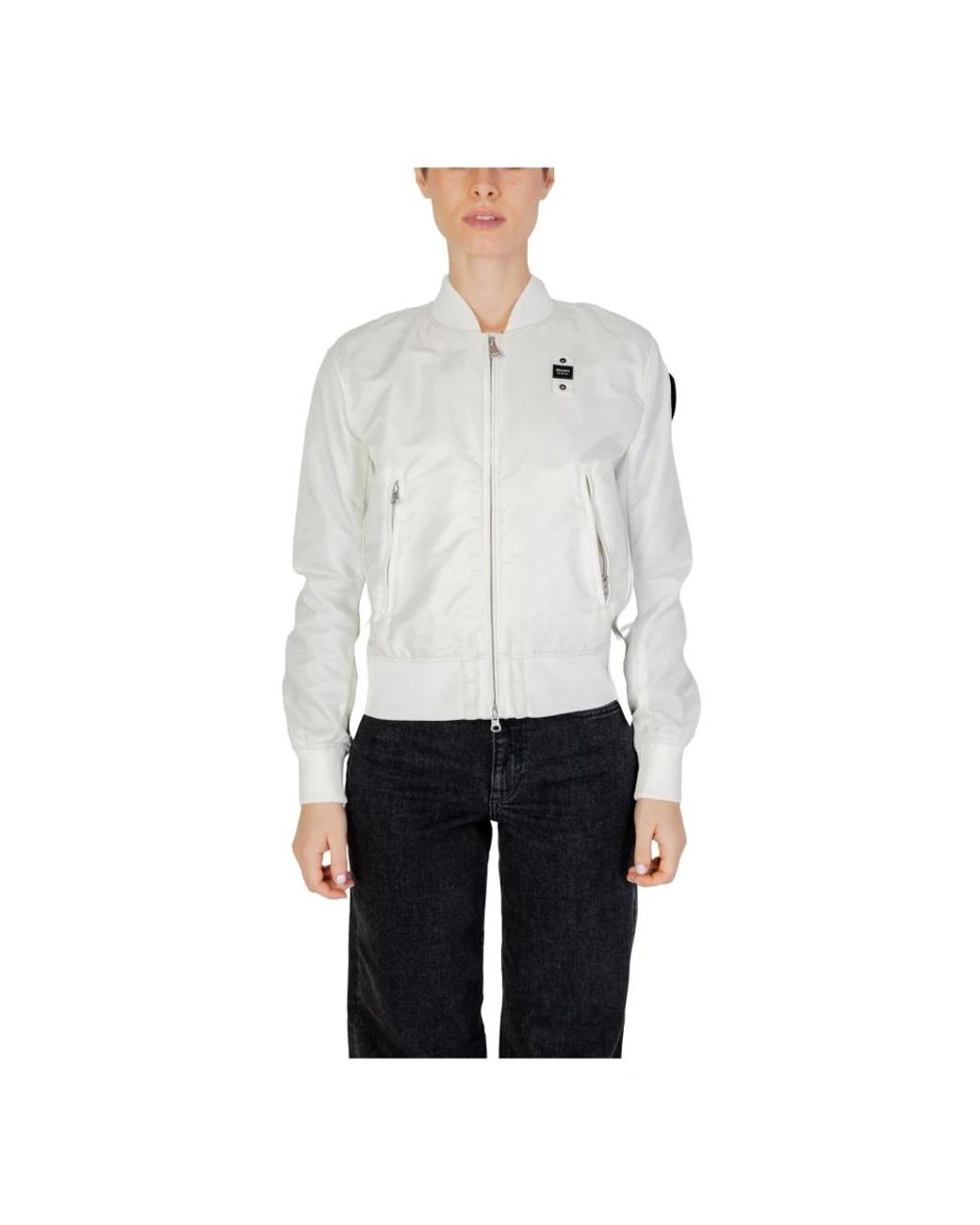 Blauer White Bomber Jackets