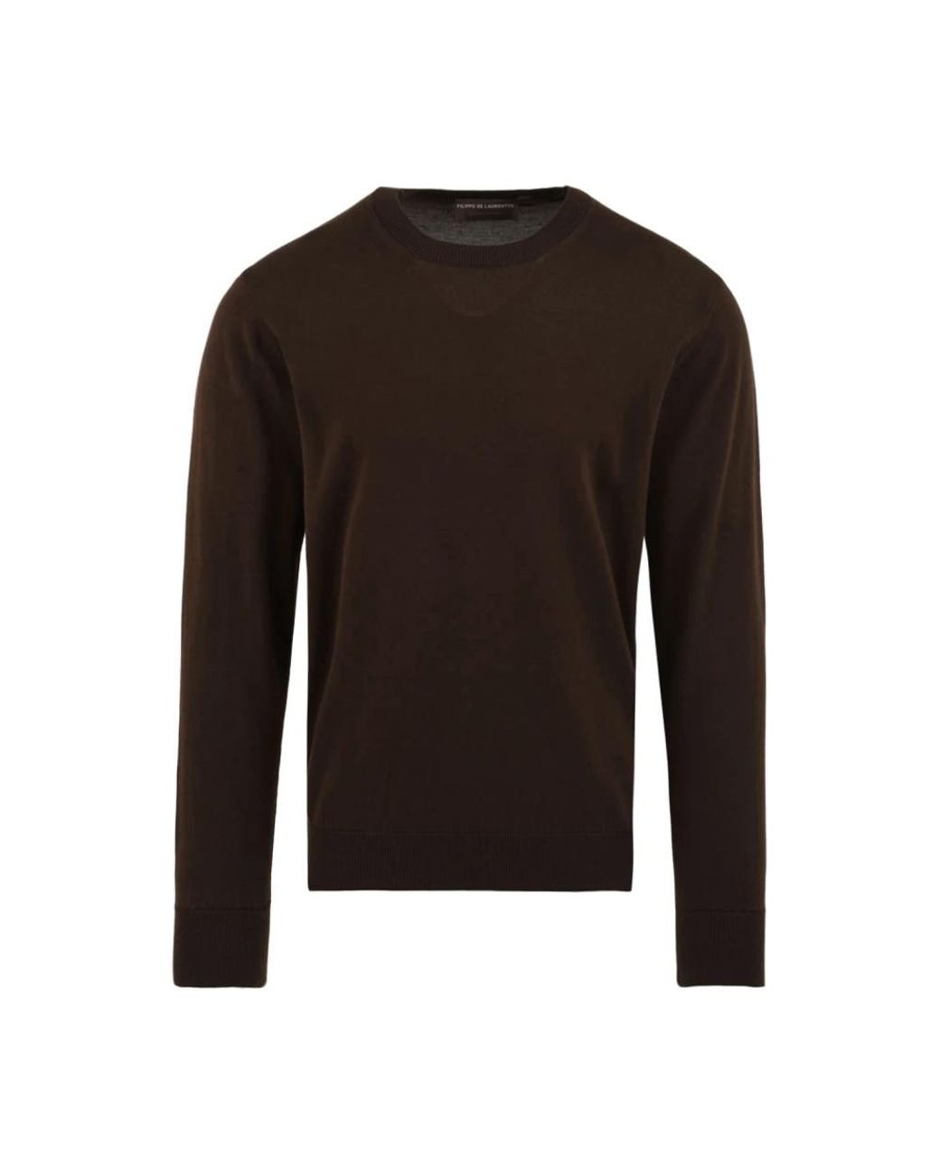 FILIPPO DE LAURENTIIS Black Round-Neck Knitwear for men