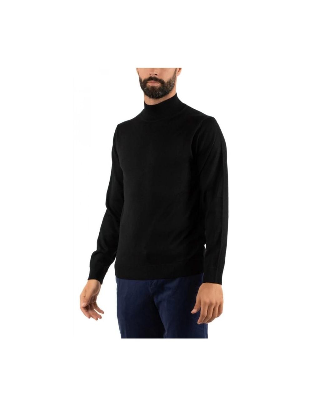 Daniele Fiesoli Black Turtlenecks for men