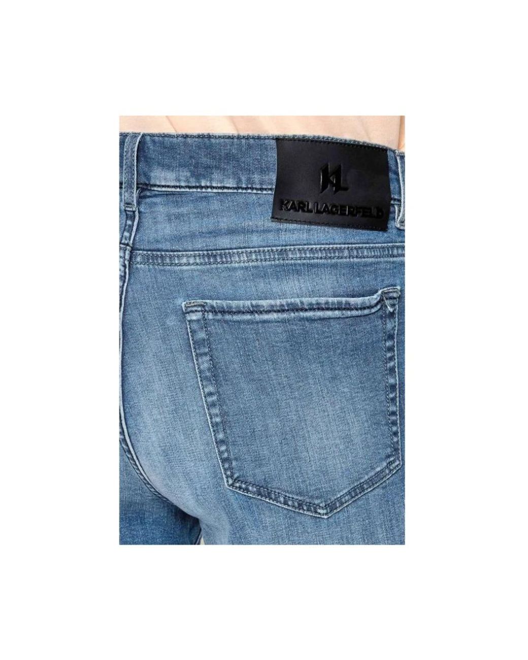 Karl Lagerfeld Blue Denim Shorts for men