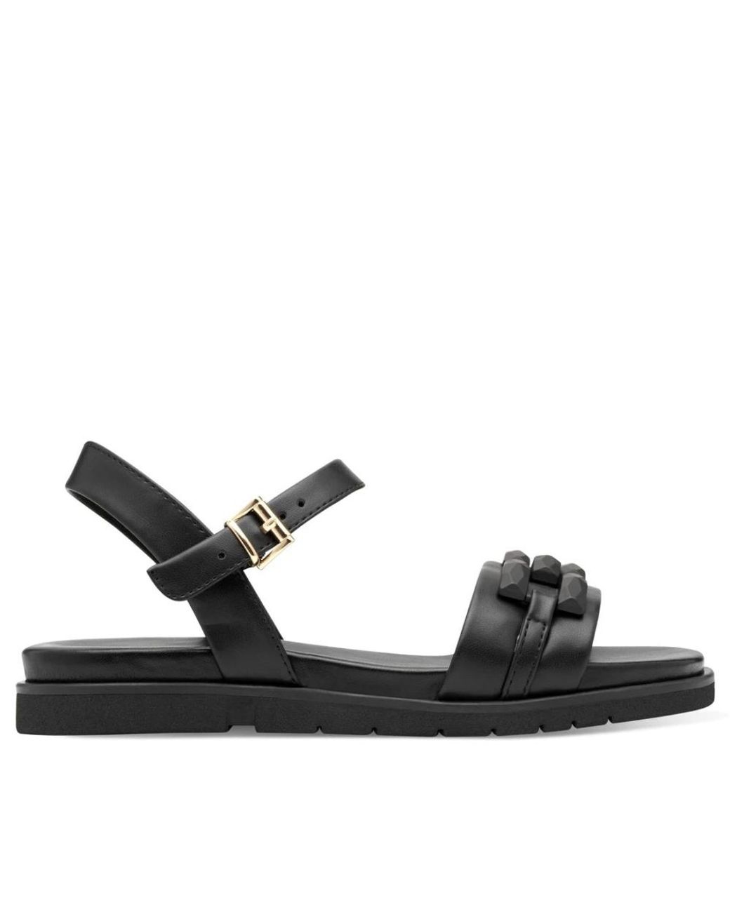 Marco Tozzi Black Flat Sandals