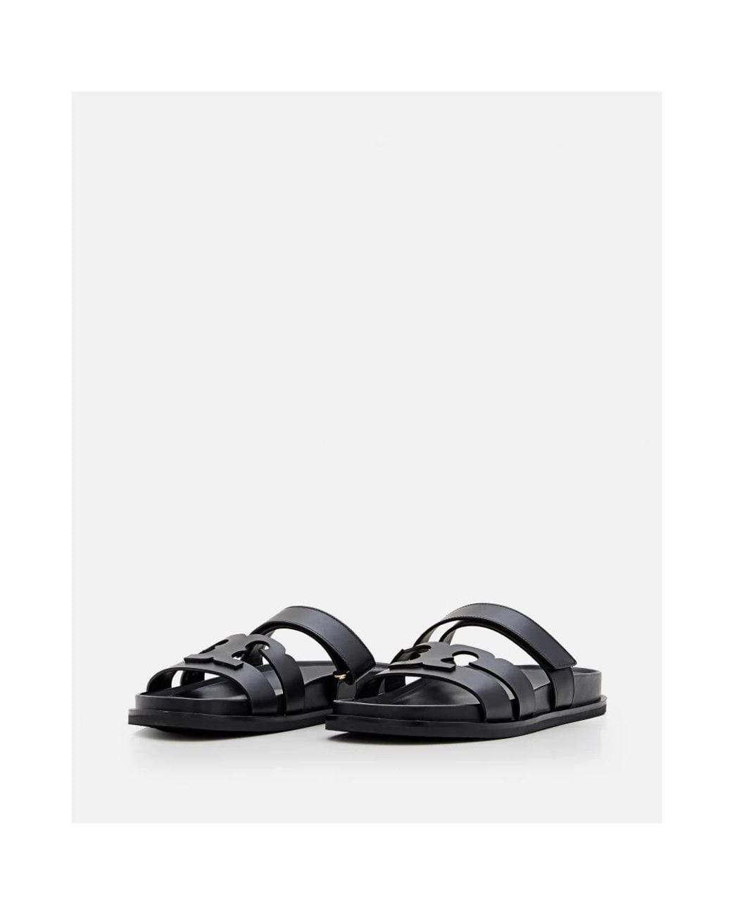 Tory Burch Black Sliders