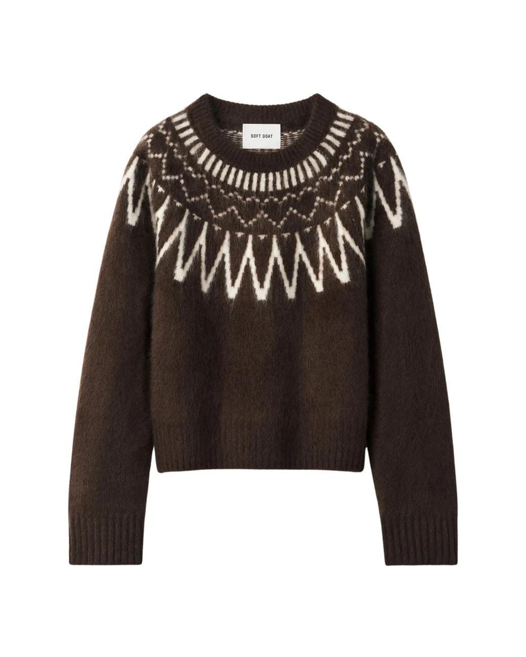 Soft Goat Black Round-Neck Knitwear