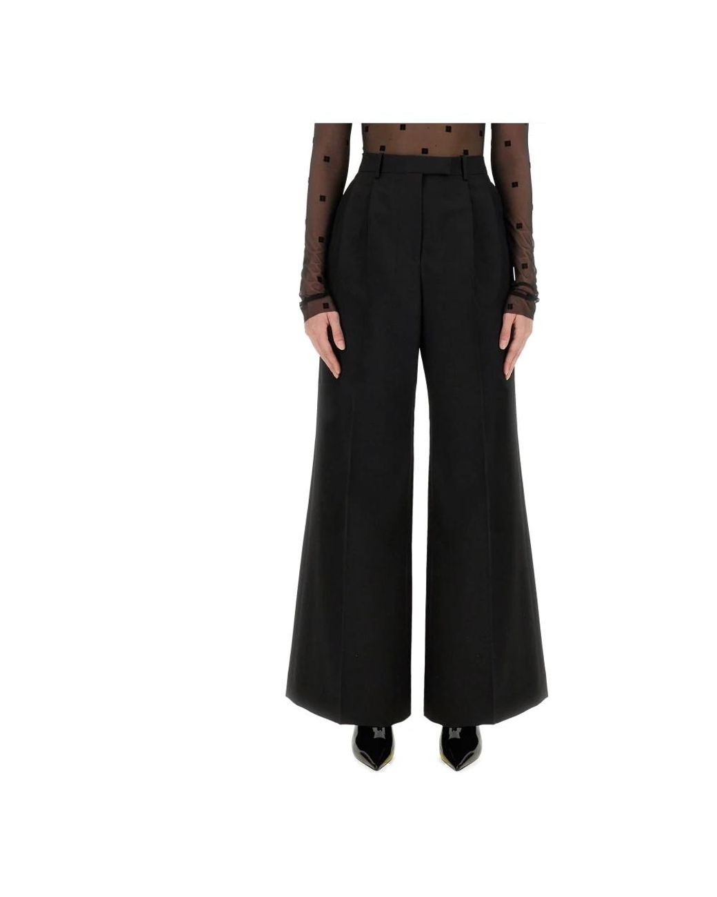 Givenchy Black Wide Trousers
