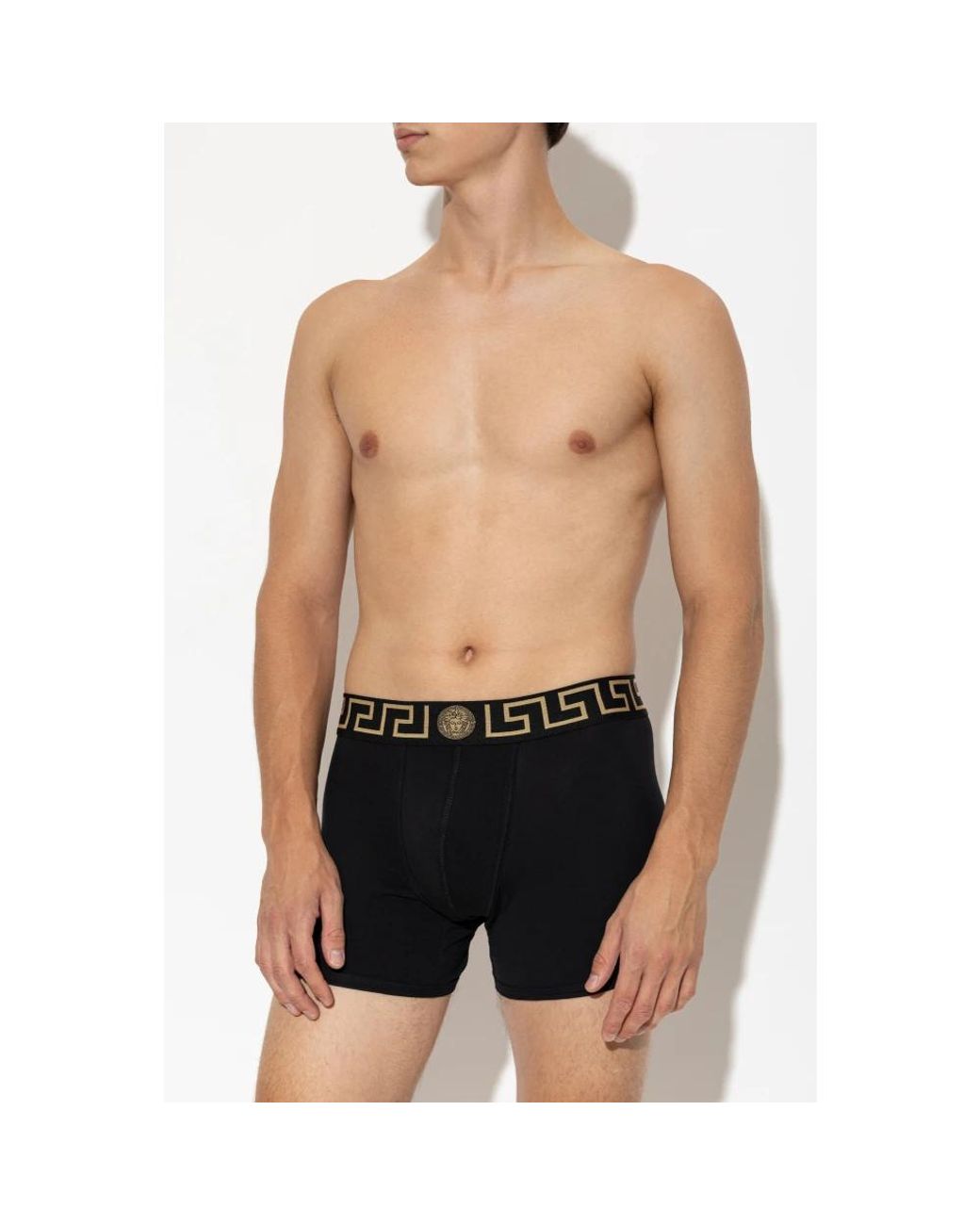 Versace Greca Border Boxers in Black für Herren