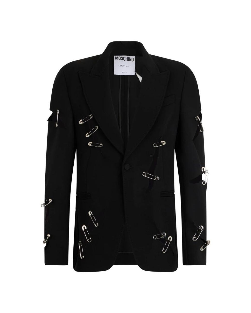 Moschino Jas Met Gescheurd Effect in het Black voor heren