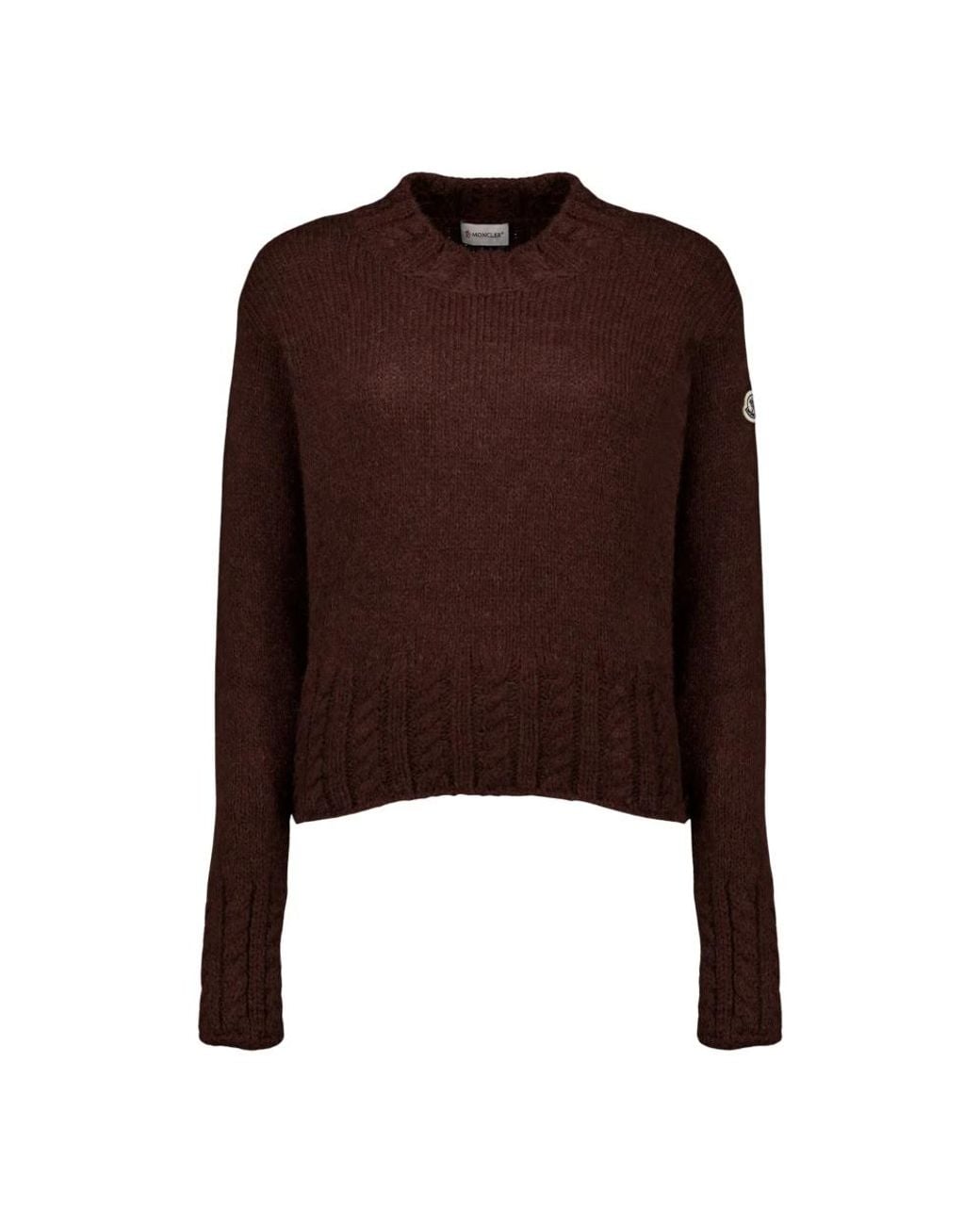 Moncler Brown Round-Neck Knitwear