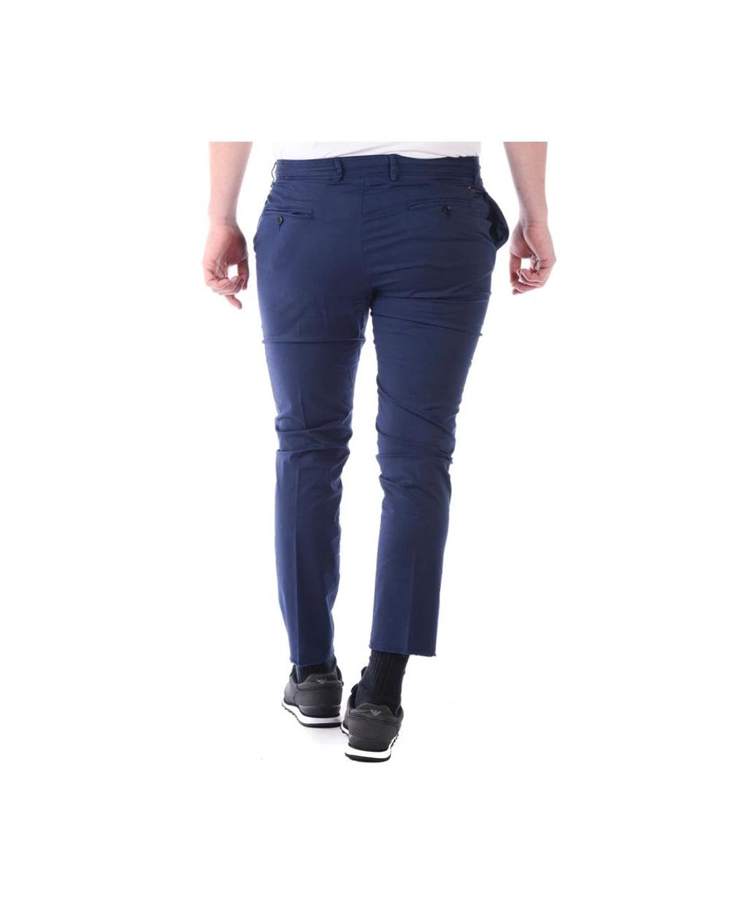 Daniele Alessandrini Blue Slim-Fit Trousers for men