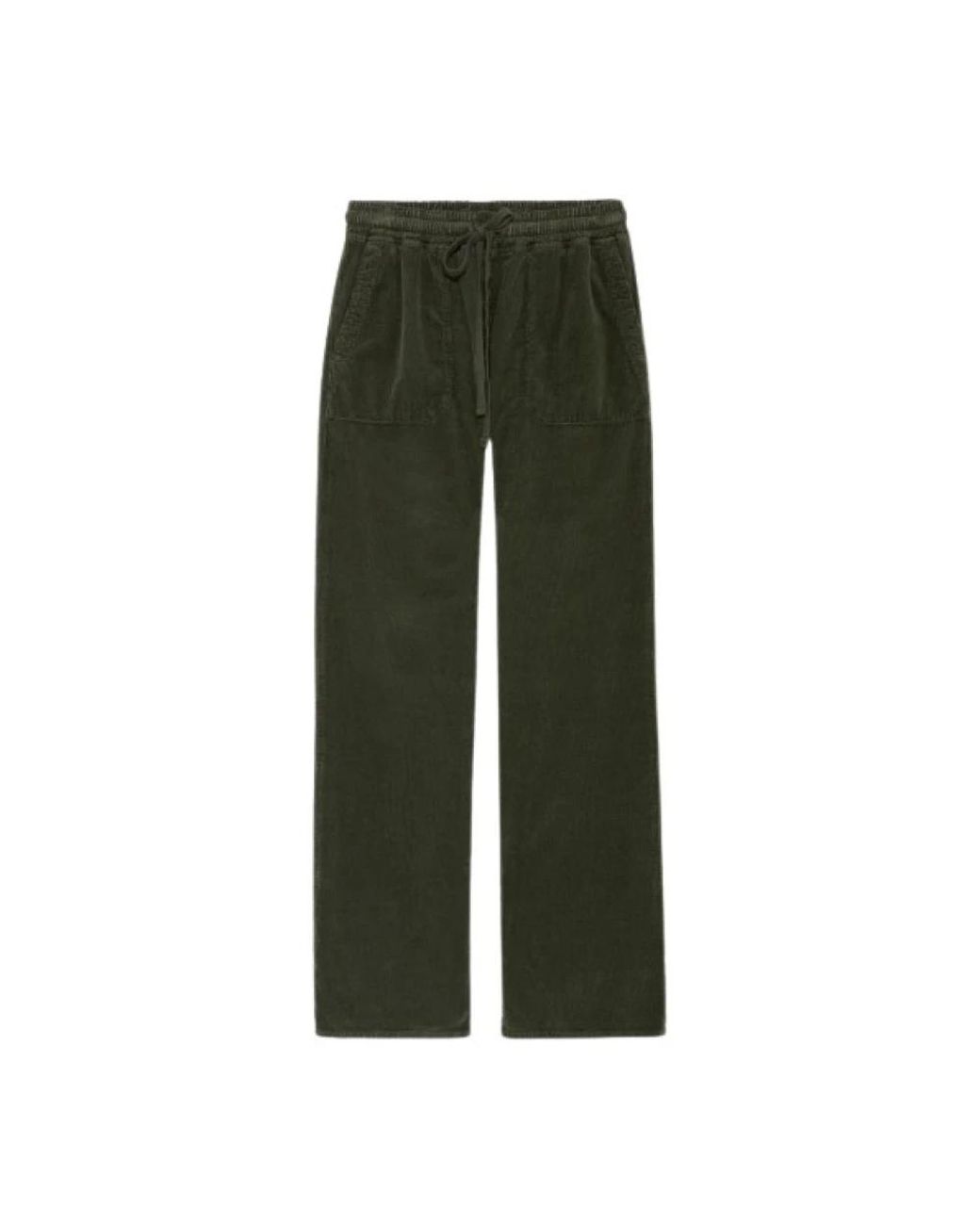 Five Jeans Green Straight Trousers