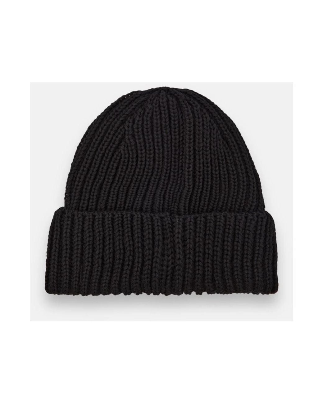 C P Company Black Beanies for men