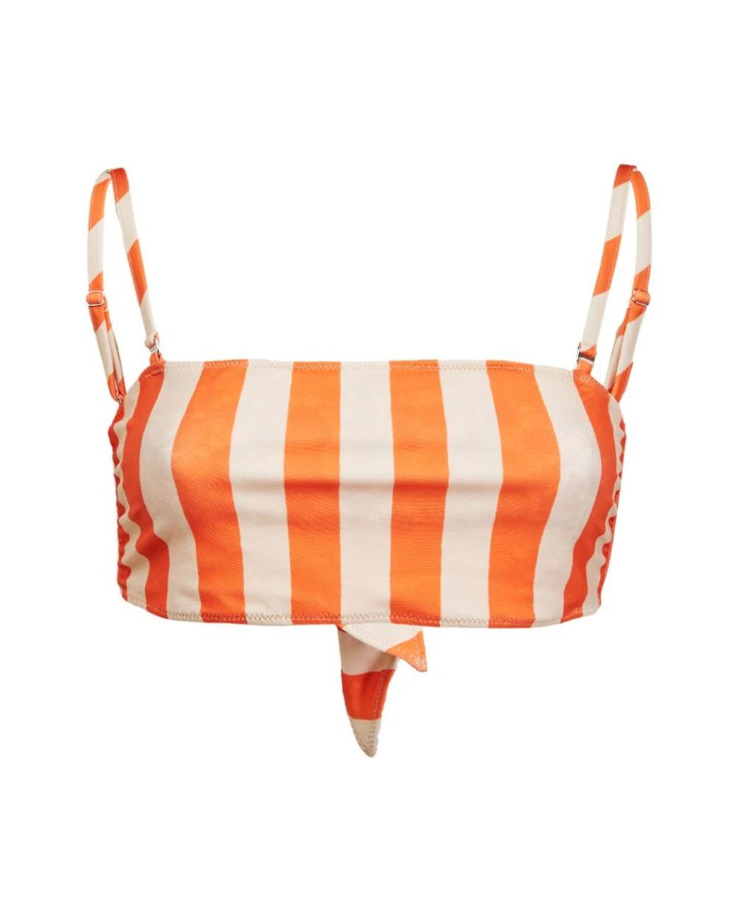 LaDoubleJ Tops ,Oranje ,Nylon 3-Way Bandeau Top in het Orange