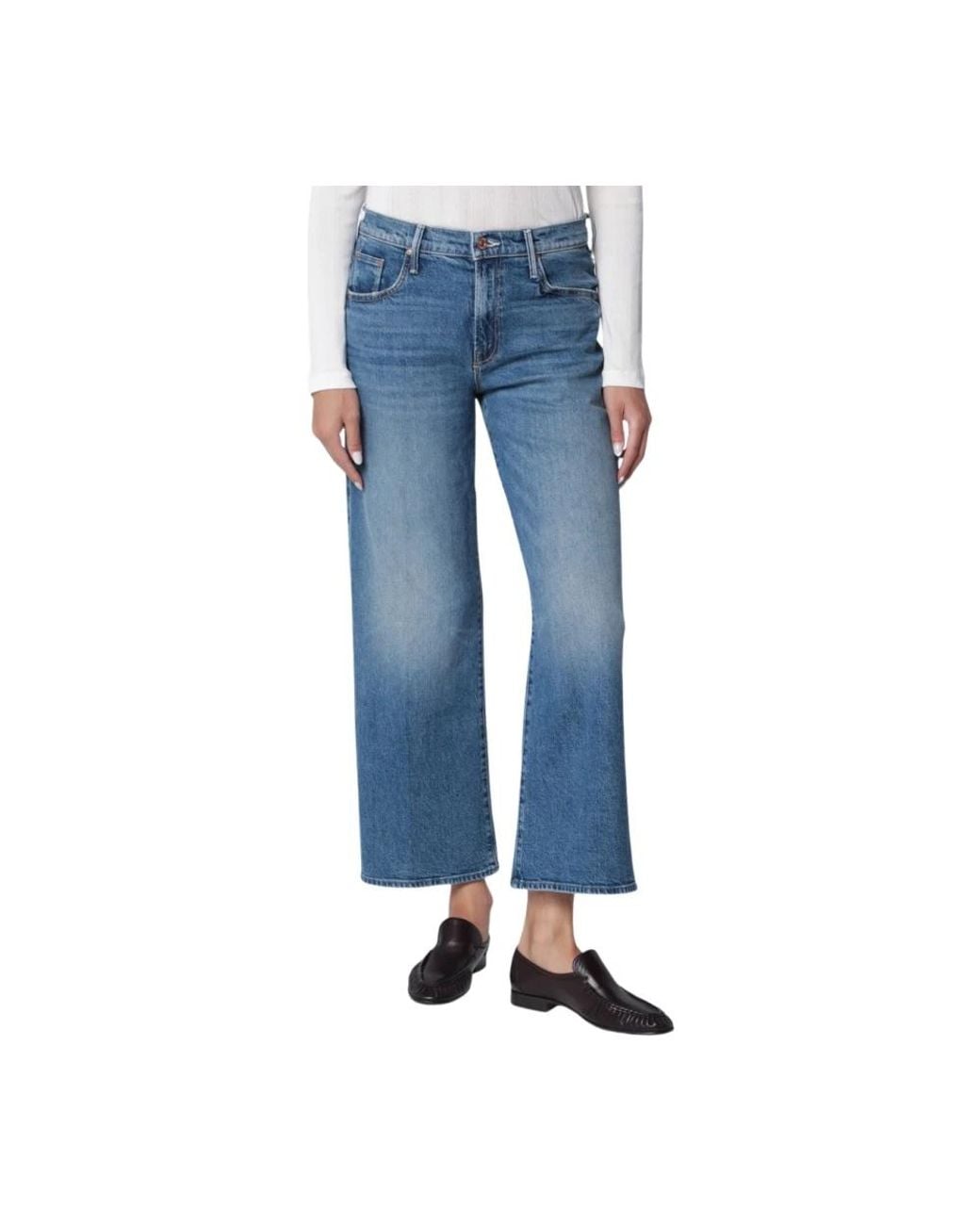 Mother Blue Cropped Jeans