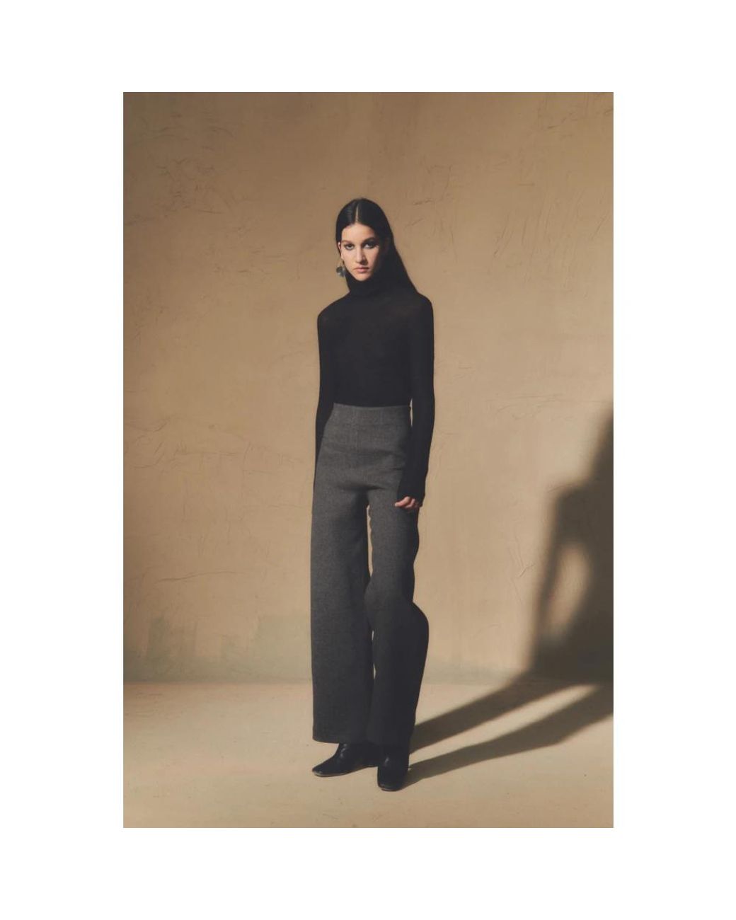 Cortana Gray Wide Trousers