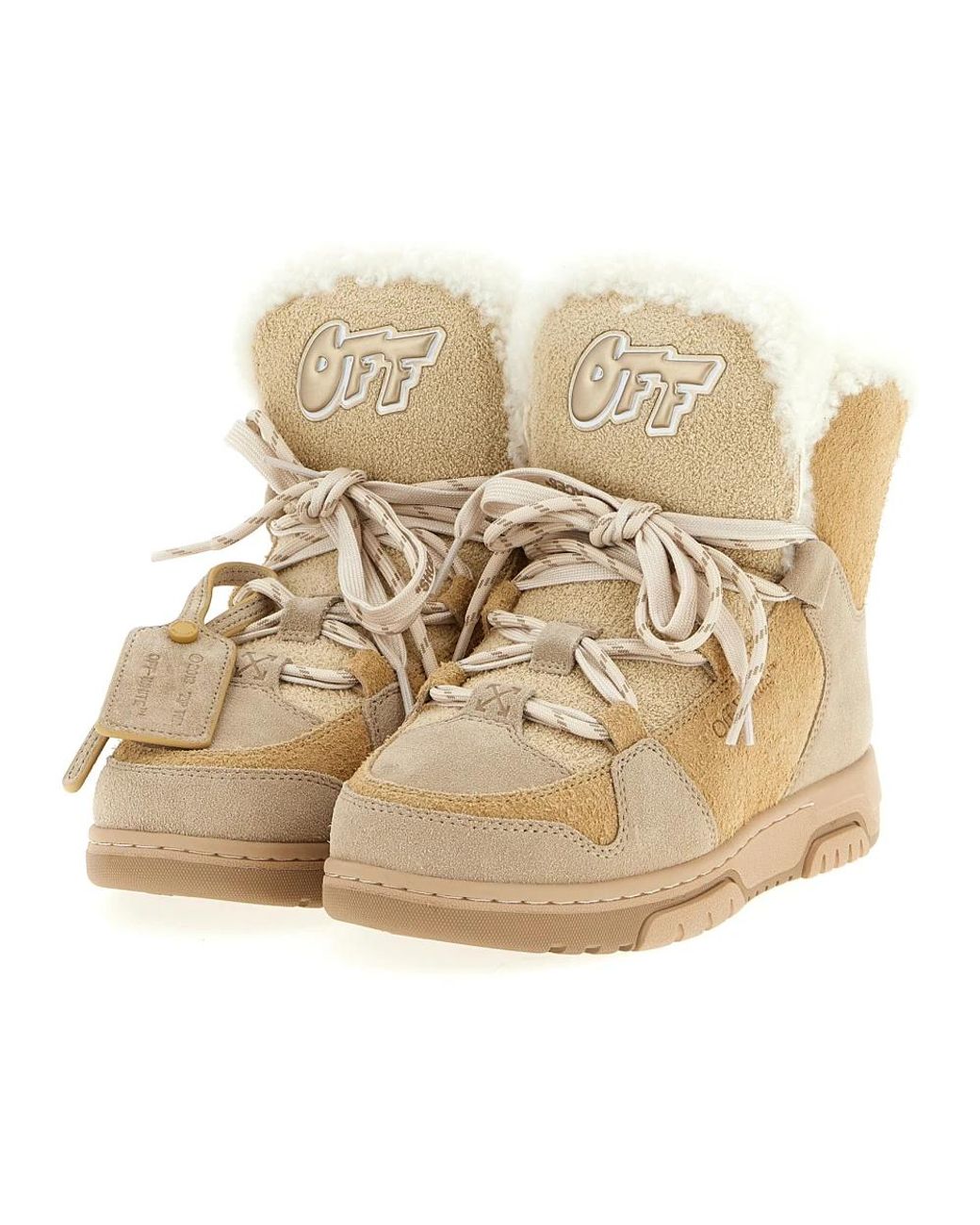 Off-White c/o Virgil Abloh Natural Winter Boots