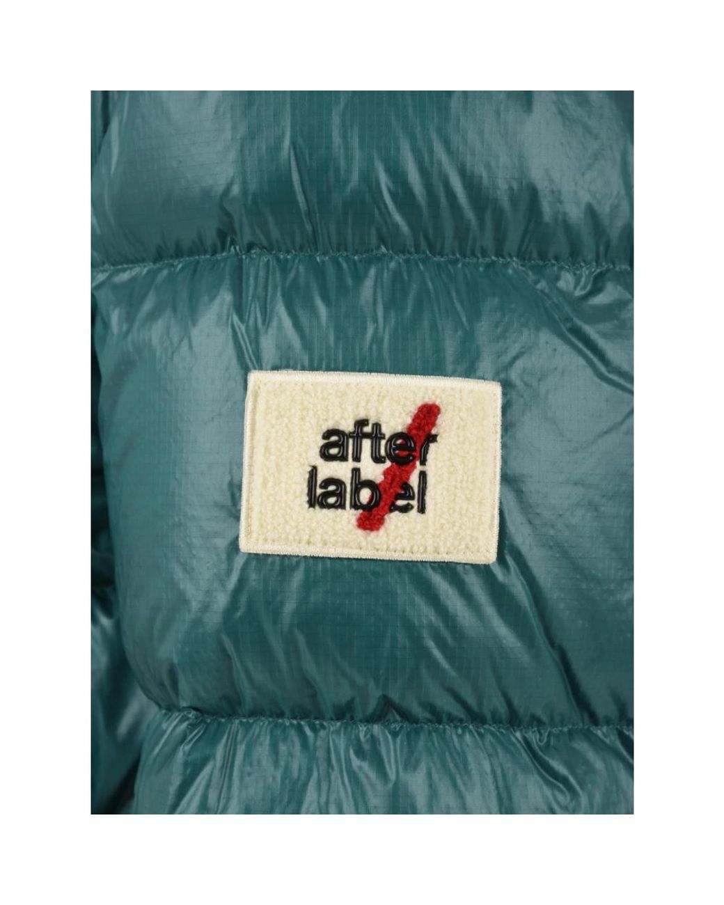 Down Jackets AFTER LABEL de hombre de color Green