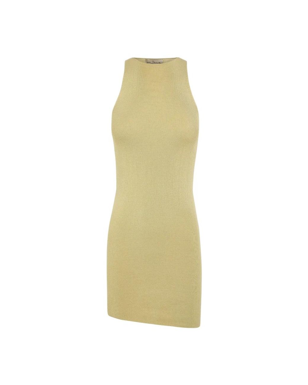 Cortana Yellow Sleeveless Tops