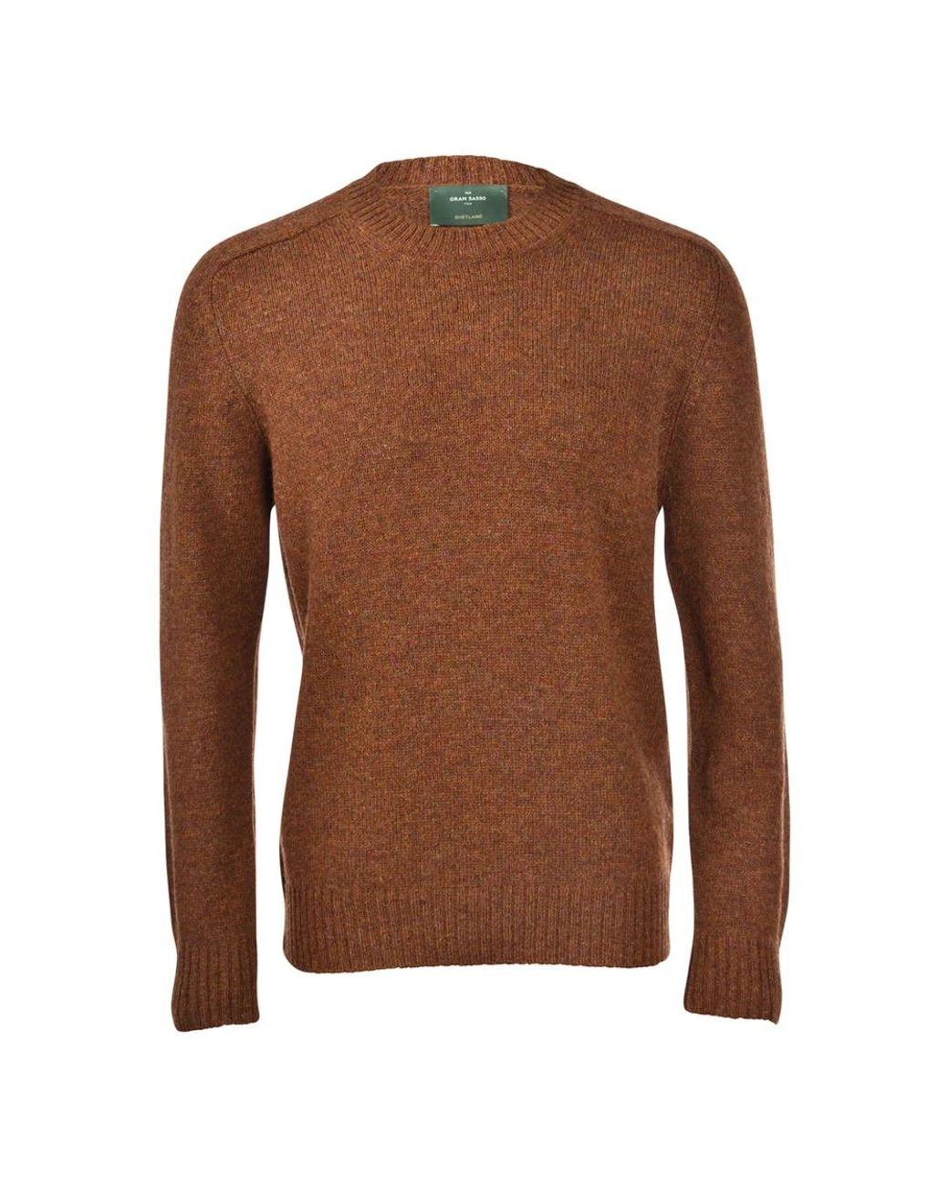 Gran Sasso Brown Round-Neck Knitwear for men