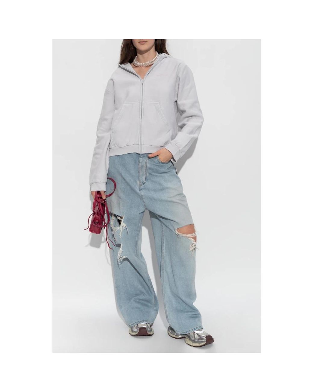 Zip-Throughs Balenciaga de color Gray