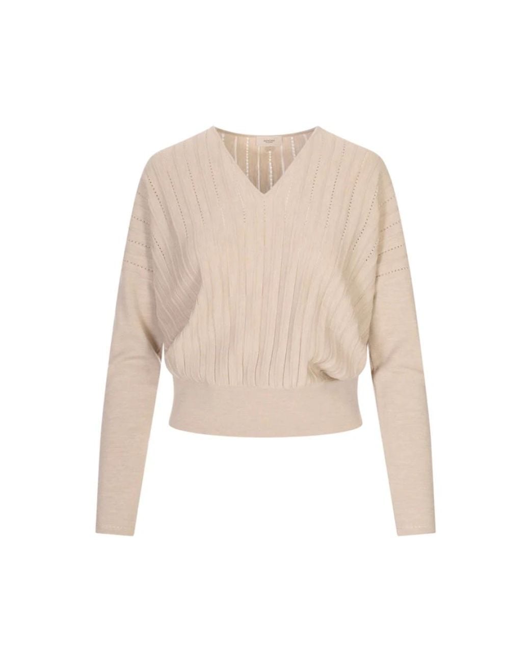 Agnona White Cashmere Knitwear