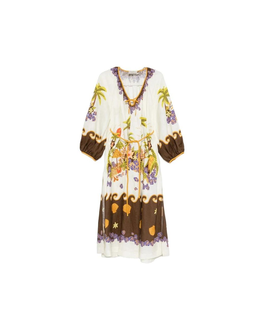 ALÉMAIS Metallic Midi Dresses
