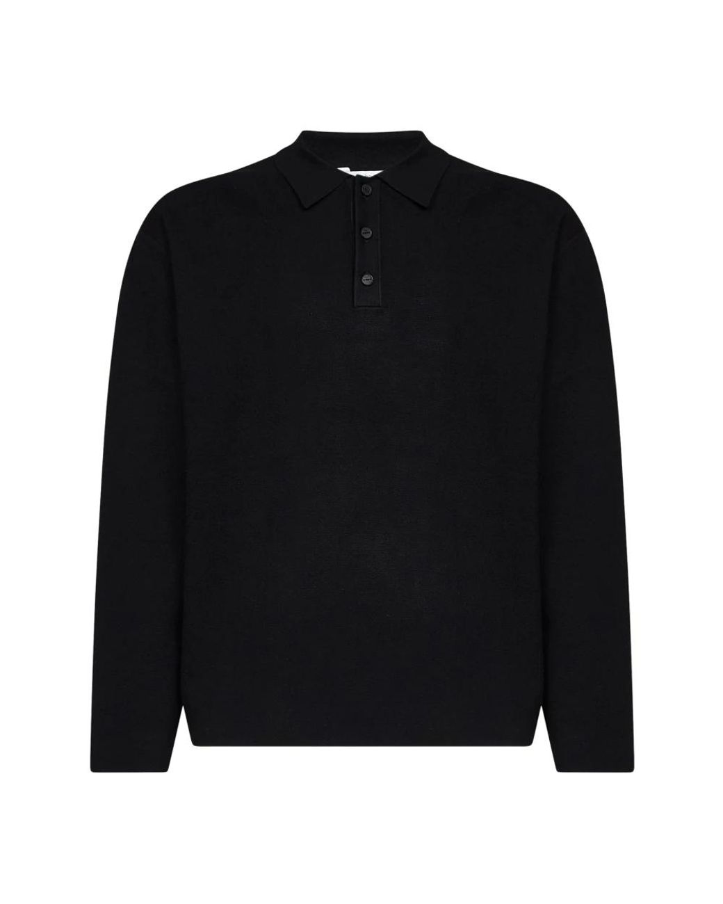 Hevò Drieknoops Poloshirt in het Black voor heren