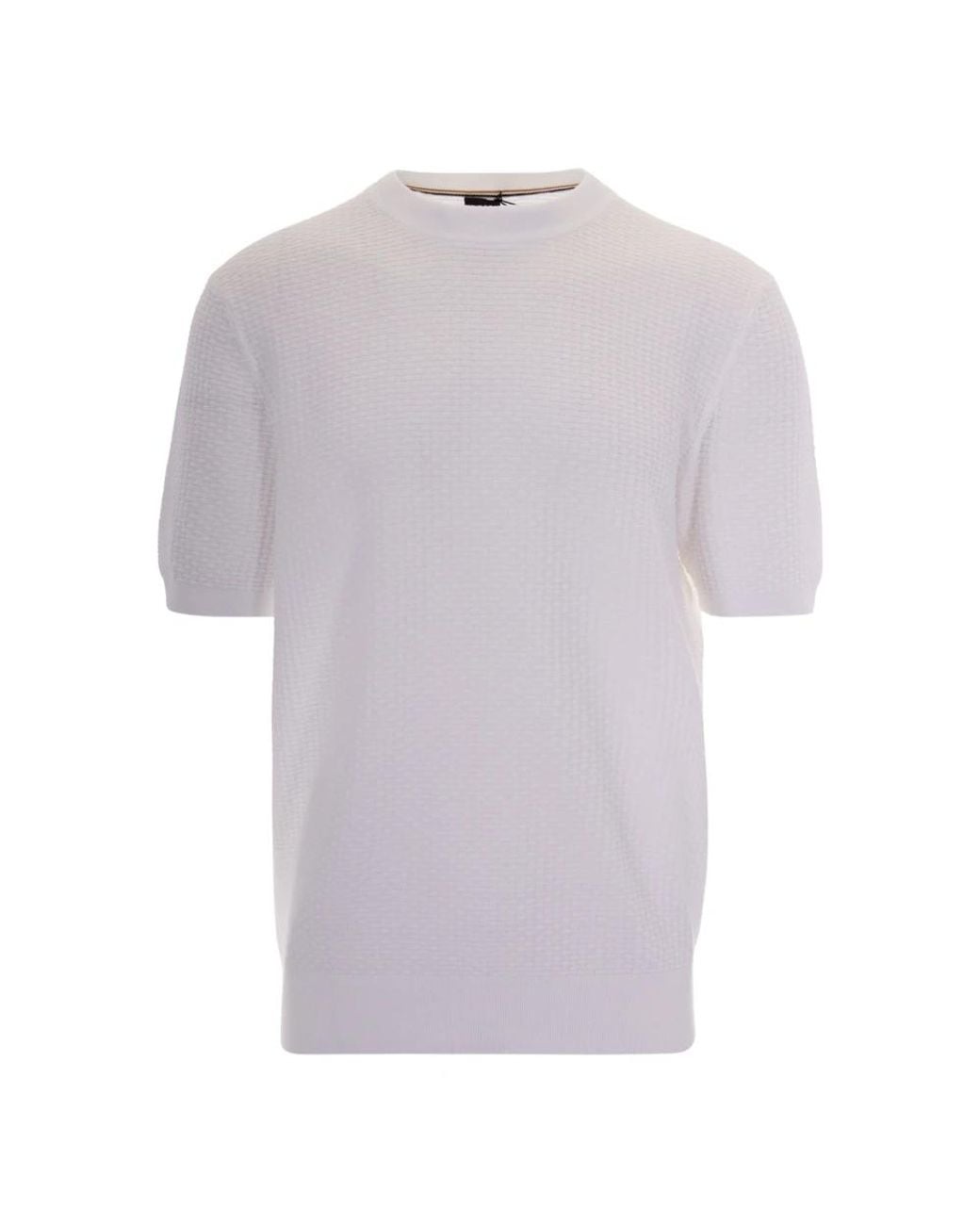 Boss Purple Round-Neck Knitwear for men