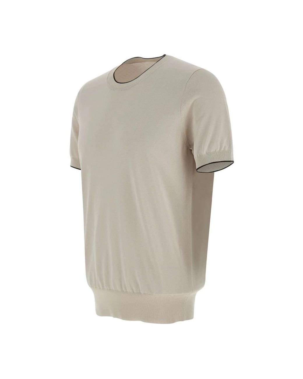 Kangra Gray Round-Neck Knitwear for men