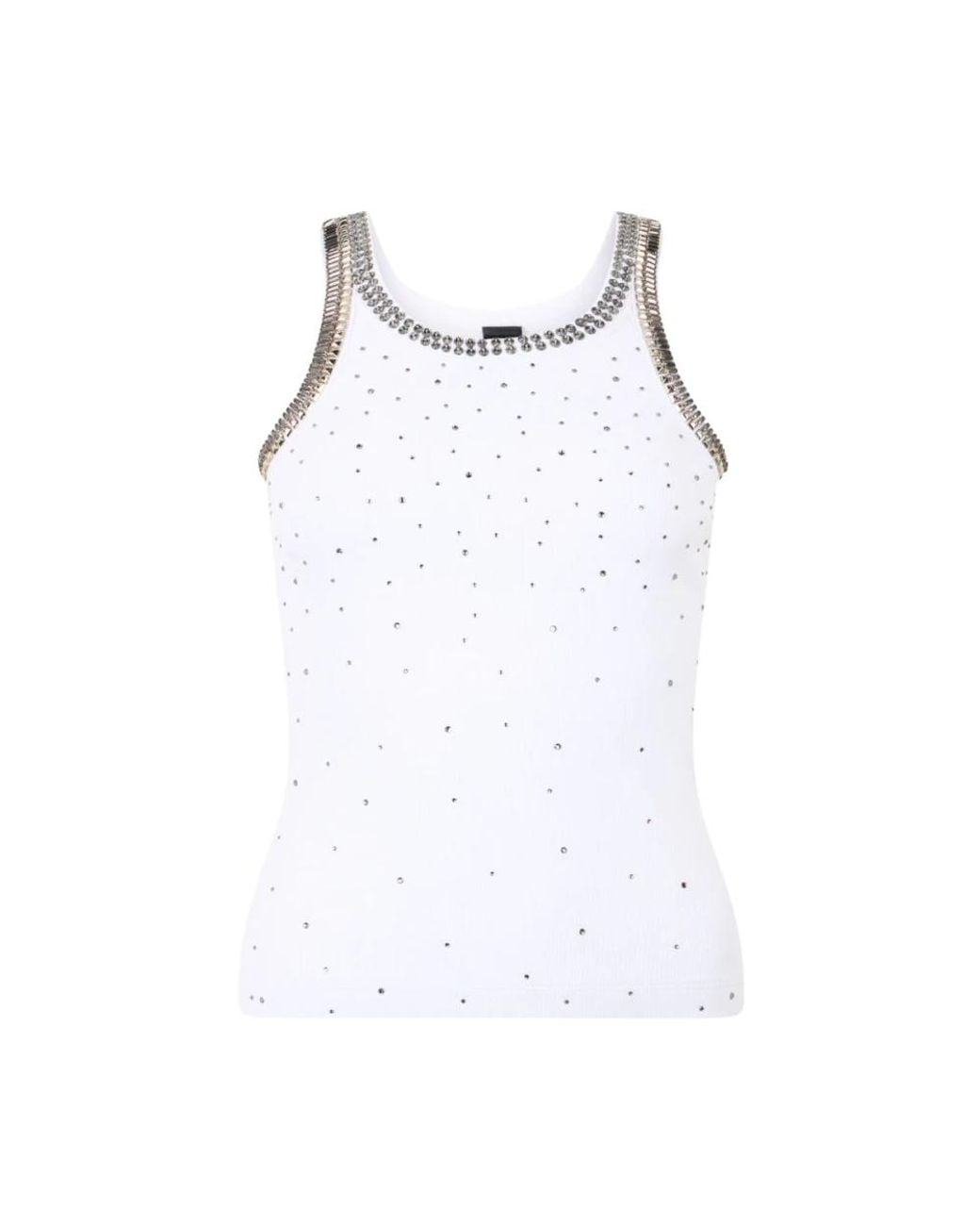 Pinko White Sleeveless Tops