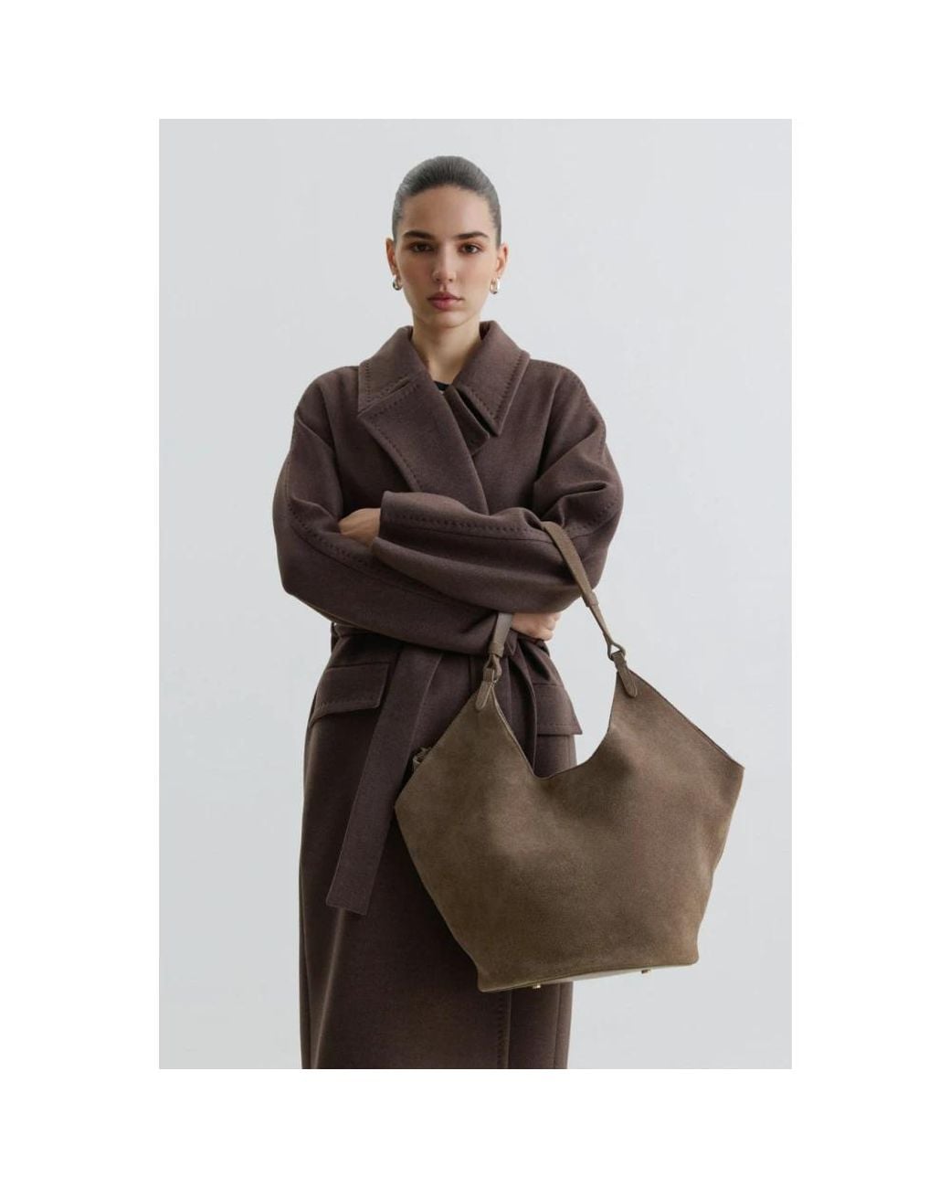 ESTRO Gray Shoulder Bags